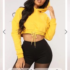 Fashion Nova cropped hoodie